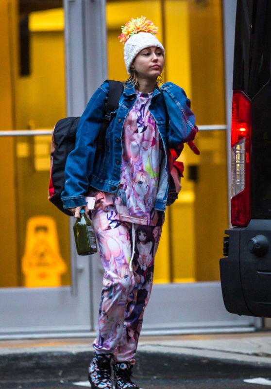 Miley Cyrus Street Style - Out in New York 3/14/ 2016