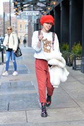 Miley Cyrus Street Style - Out in NYC 2/29/2016 