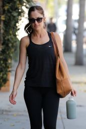 Minka Kelly in Leggings - at the Gym at Rise Movement Private Studio 3/1/2016