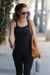 Minka Kelly in Leggings - at the Gym at Rise Movement Private Studio 3/1/2016