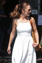 Minka Kelly Street Style - at Mauros Cafe in West Hollywood 3/25/2016
