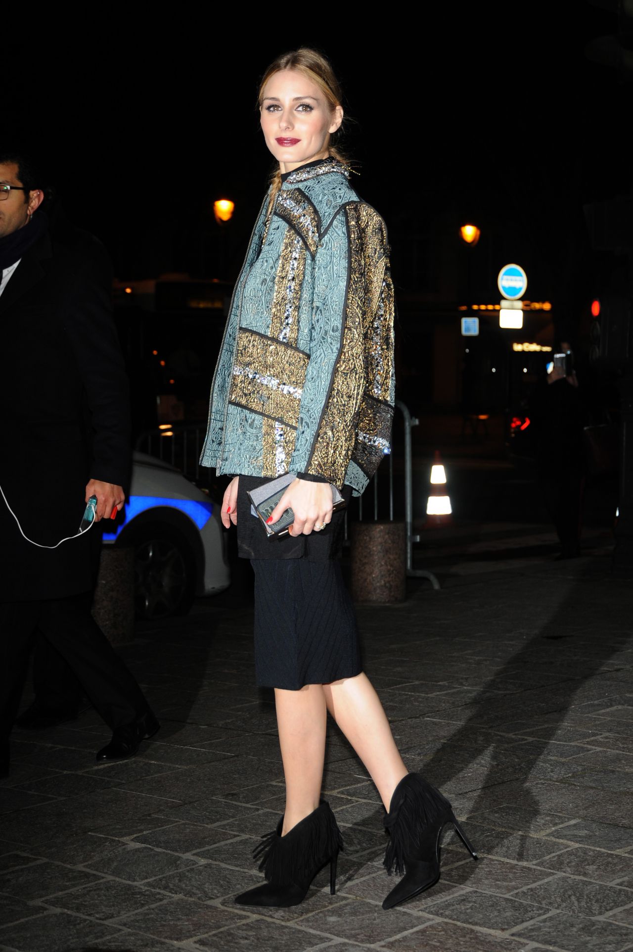 Olivia Palermo Arriving at H&M Fashion Show – Paris Fashion Week, March ...