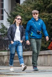 Olivia Wilde and Her Fiance Take a Spring Time Walk in New York City 3/8/2016