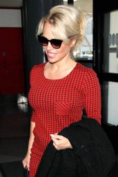 Pamela Anderson at LAX Airport in Los Angeles, March 2016