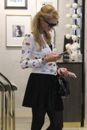 Paris Hilton Street Fashion - Stops by Anastasia Salon in Beverly Hills 3/15/2016