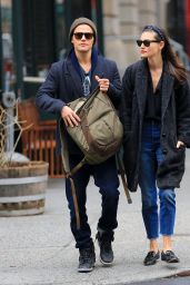 Phoebe Tonkin Street Style - Out in NYC 3/25/2016