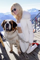 Pixie Lott in a Bikini - Swiss Alps 3/28/2016