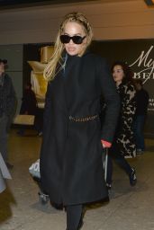 Rita Ora at Heathrow Airport in London, UK 3/18/2016