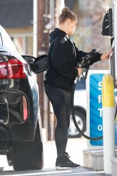 Ronda Rousey at a Gym and Then Getting Gas in Los Angeles, March 2016