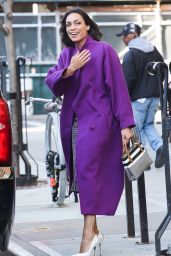 Rosario Dawson Fashion - Leaving the Bowery Hotel in New York City 3/29/2016