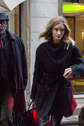 Rosie Huntington-Whiteley Street Style - at the Domaine du Palais Royal in Paris, March 2016
