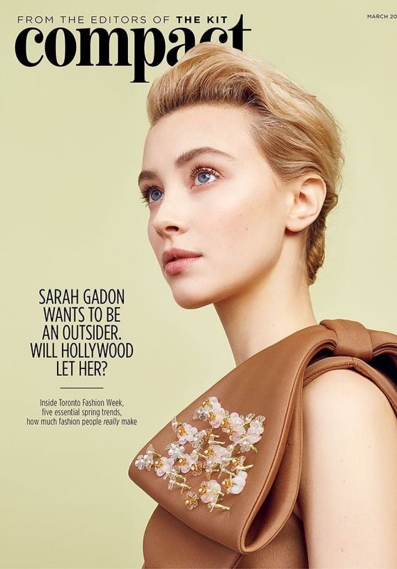 Sarah Gadon - Compact Magazine March 2016 Issue