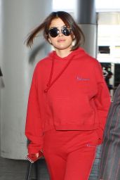 Selena Gomez Airport Style - LAX in Los Angeles 3/7/2016