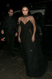 Selena Gomez - Arriving at the Louis Vuitton Dinner Party in Paris 3/9/2016 