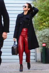 Selena Gomez Street Fashion - Leaving a Photo Studio in Paris, March 2016