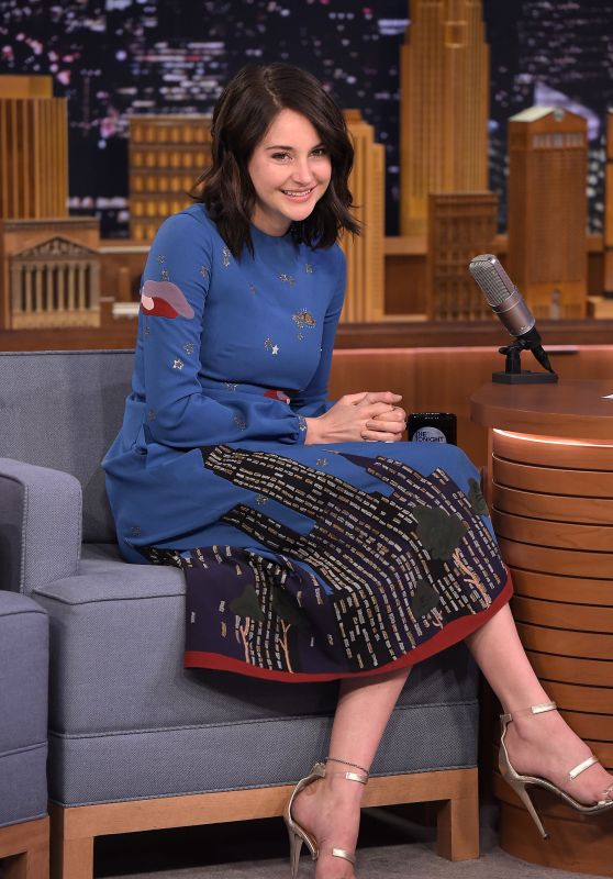 Shailene Woodley - The Tonight Show Starring Jimmy Fallon in New York City, NY 3/14/2016