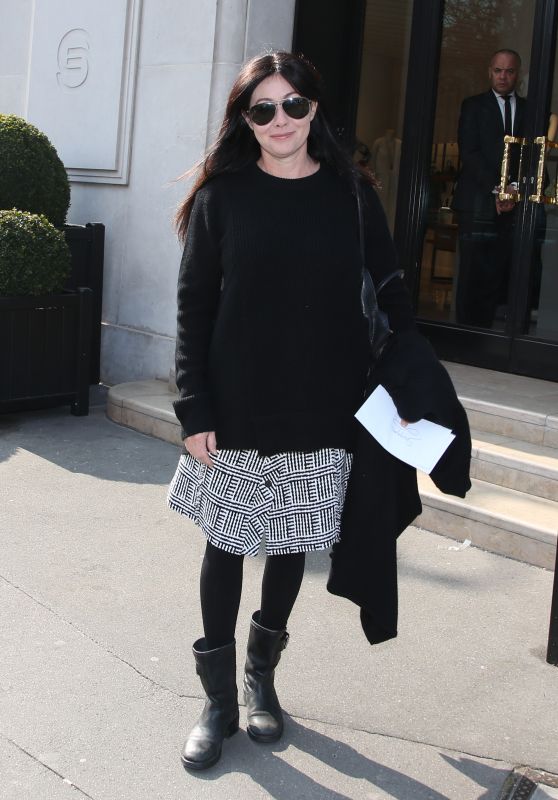 Shannen Doherty - Out in Paris 3/19/2016 
