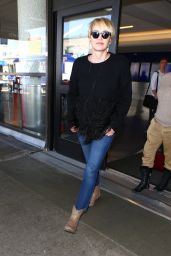 Sharon Stone Arrives at LAX in Los Angeles, CA 3/15/2016