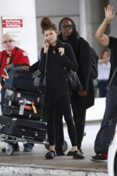 Zendaya Airport Style - at LAX in Los Angeles 3/10/2016