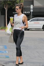 Alessandra Ambrosio in Leggings - Out in Los Angeles, April 2016