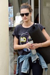 Alessandra Ambrosio - Leaving Yoga Classes in Brentwood 4/8/2016