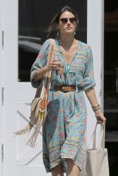 Alessandra Ambrosio Spring Ideas - at the Brentwood Country Mart 4/22/2016