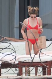 Ashley Tisdale in a Red Bikini in Cabo San Lucas 4/22/2016 