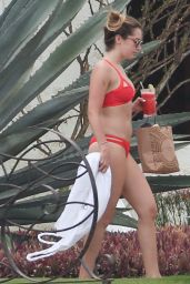 Ashley Tisdale in a Red Bikini in Cabo San Lucas 4/22/2016 