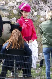 Bella Hadid Photoshoot Set in Central Park, New York City, 4/8/2016