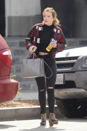 Bella Thorne at Mandy Makeup Salon in West Hollywood 4/11/2016