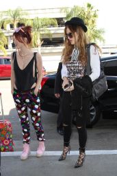 Bella Thorne & Dani Thorne at LAX Airport in LA, 4/6/2016