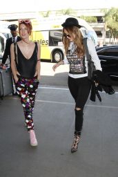 Bella Thorne & Dani Thorne at LAX Airport in LA, 4/6/2016