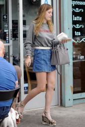 Bella Thorne Leggy in Mini Skirt - Out in Los Angeles 4/10/2016