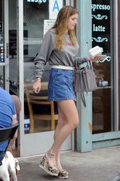 Bella Thorne Leggy in Mini Skirt - Out in Los Angeles 4/10/2016