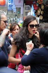 Bianca Balti - Photoshoot for Dolce & Gabbana in Naples 4/8/2016