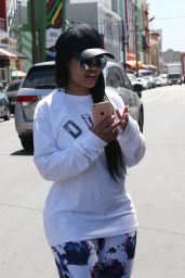 Blac Chyna - Visits The Fashion District in Downtown Los Angeles 4/19/2016