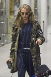 Cara Delevingne Travel Outfit - at The Eurostar Terminal in London 4/22/2016 