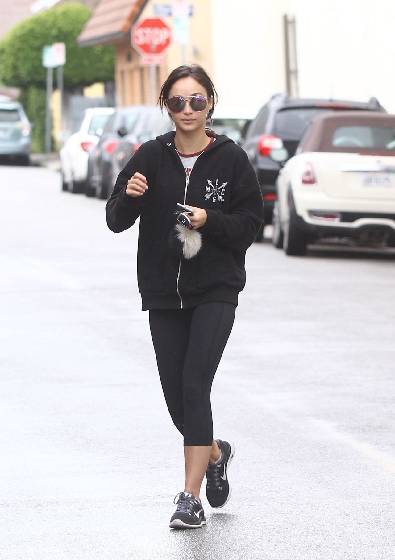 Cara Santana in Leggings - Heads to the Gym in Los Angeles 4/9/2016