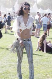 Chanel Iman - Arriving to Coachella 4/15/2016