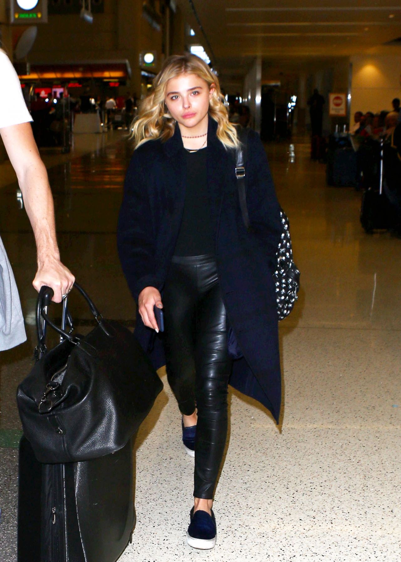 Chloe Grace Moretz arrives at Los Angeles International Airport