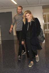 Chloe Moretz Airport Style - LAX in Los Angeles 4/12/2016 