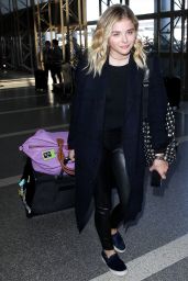 Chloë Grace Moretz AIrport Style - LAX in Los Angeles 4/20/2016