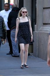 Dakota Fanning - Out in New York City 4/19/2016 