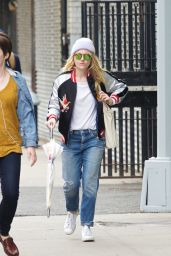 Dakota Fanning Street Style - Out in New York City 4/26/2016