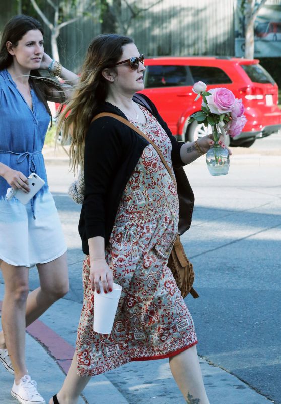 Drew Barrymore Street Style - Out in Los Angeles 4/5/2016