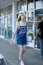 Elle Fanning - Leaving El Pollo Loco in West Hollywood 4/6/2016