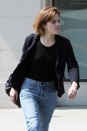 Emma Watson in Jeans - Leaving Beauty Salon in Hollywood 4/12/2016
