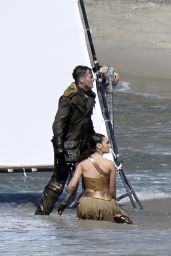 Gal Gadot On the Set of 
