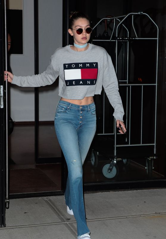 Gigi Hadid in Jeans - Out in New York City, 4/8/2016