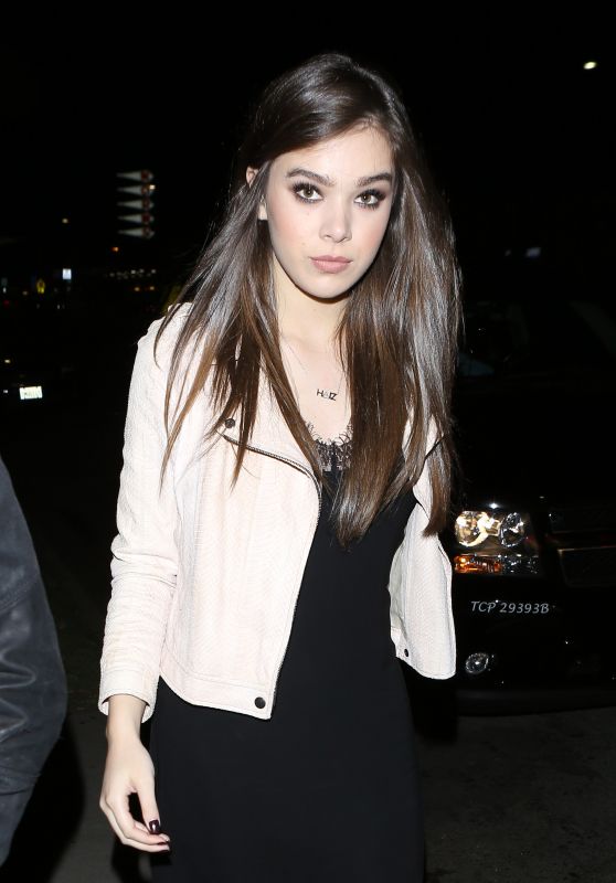 Hailee Steinfeld Night Out Style - Arriving at The Nice Guy in West Hollywood 4/28/2016